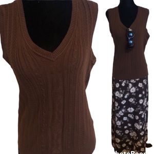 SAN FRANCISCO brown vest size medium